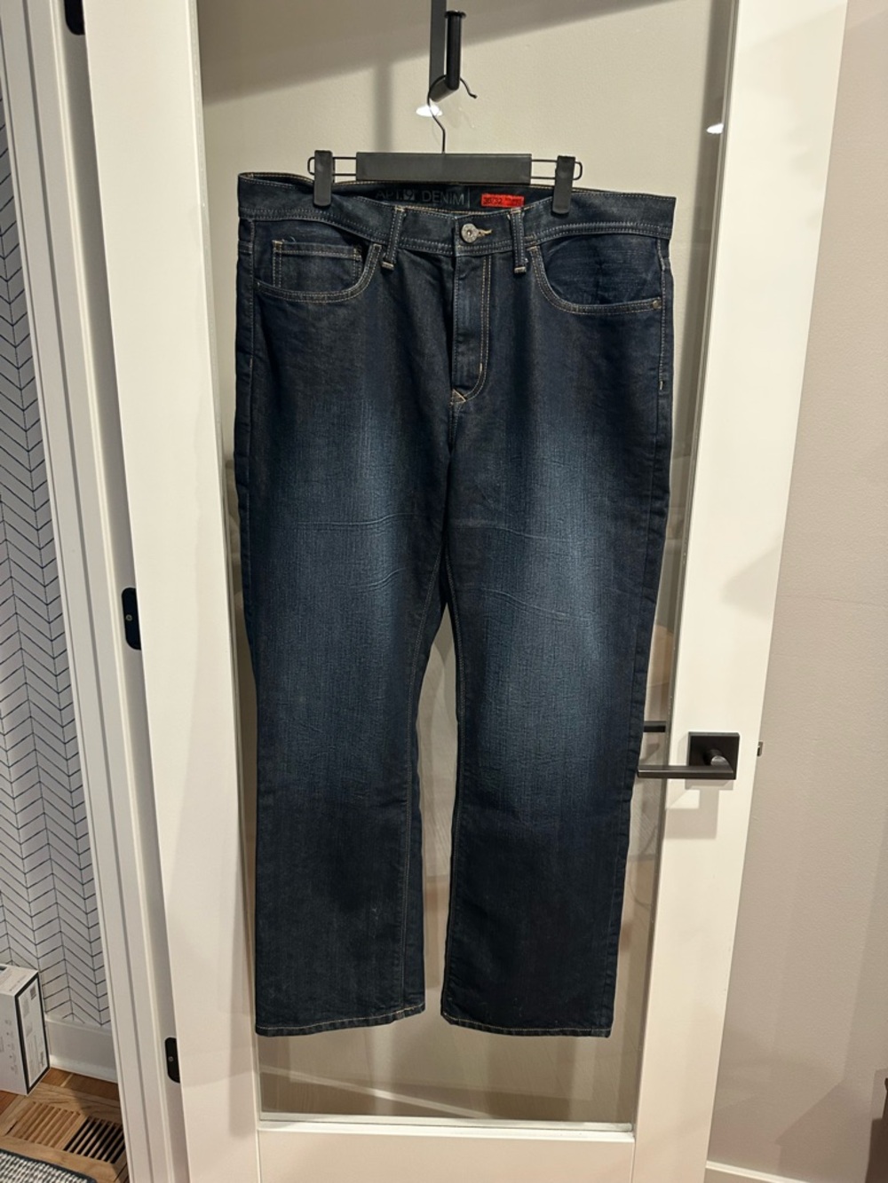 Apt. 9 Men's Dark Blue Straight Jeans